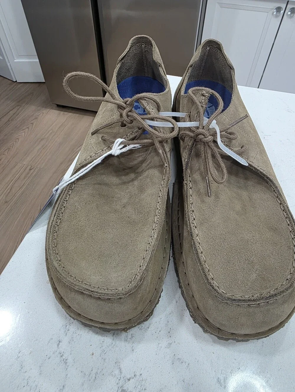 NEW Birkenstock Utti Lace Men's Grey Taupe sz 11-11.5 (EU 44)b